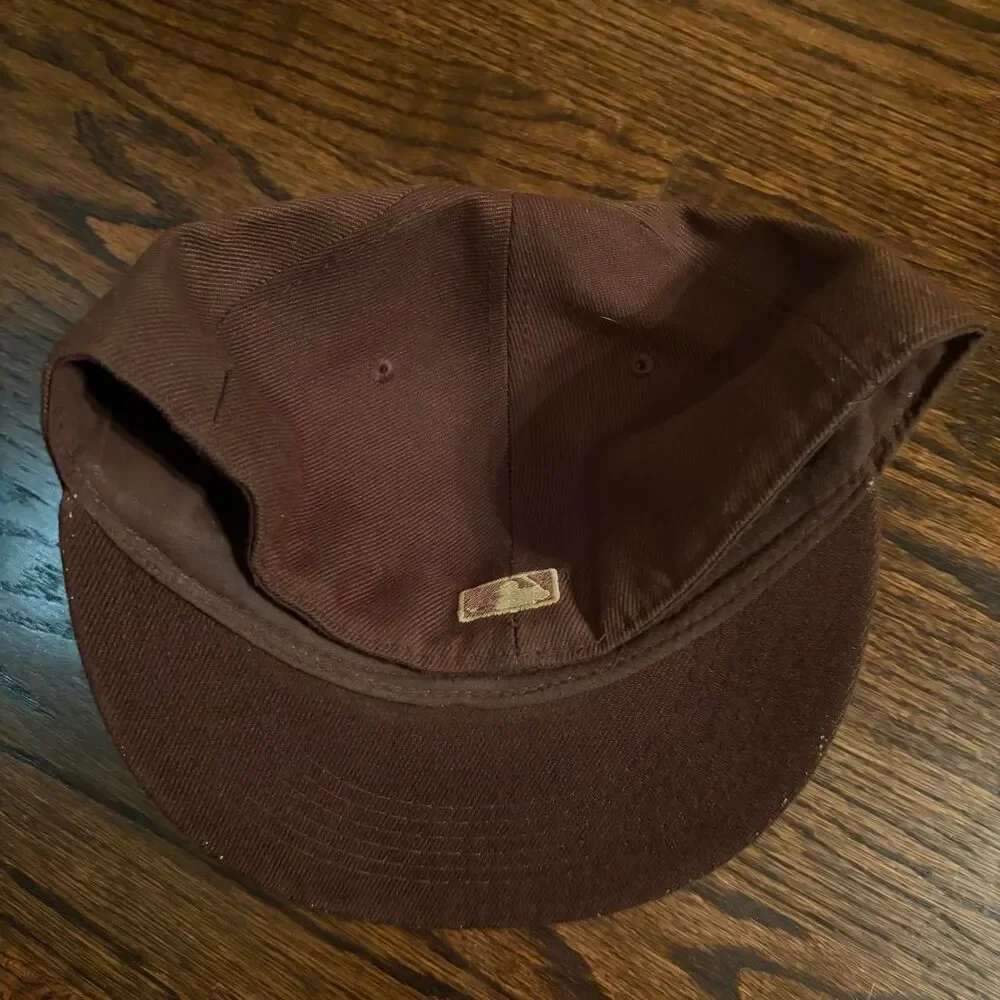Mlb Men's Brown and Burgundy Hat
